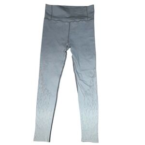 Varley Leggings S/M Grey White Ombré High Rise Athleisure Yoga Pants Vented